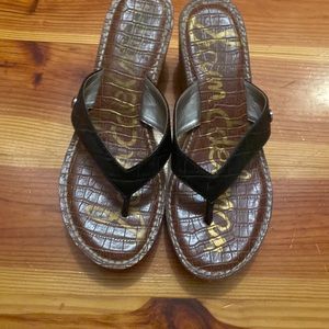 Like new Sam Edelman size 9 wedge flip flops